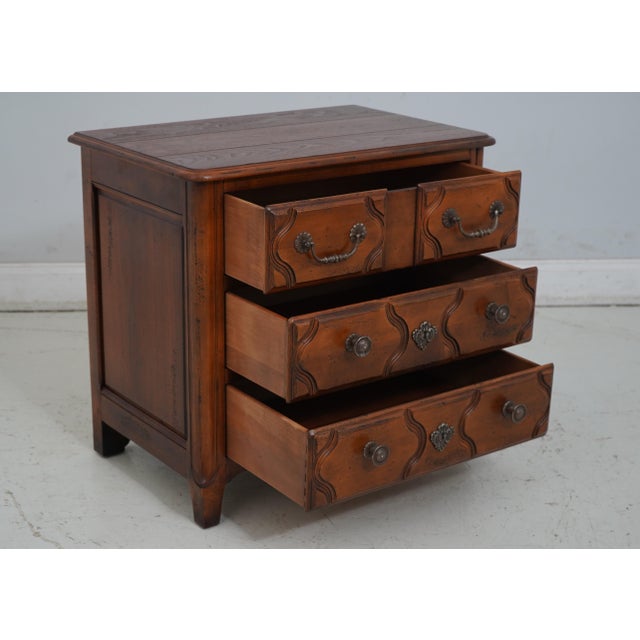 French Country Pair Henredon Pierre Deux 3 Drawer Nightstands For Sale - Image 3 of 12