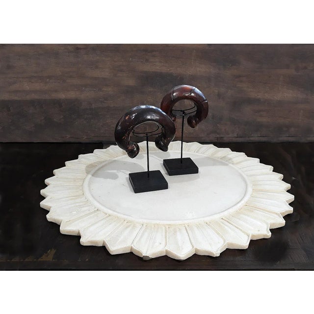 Late 20th Century Marble Charger / Server From India For Sale - Image 11 of 12