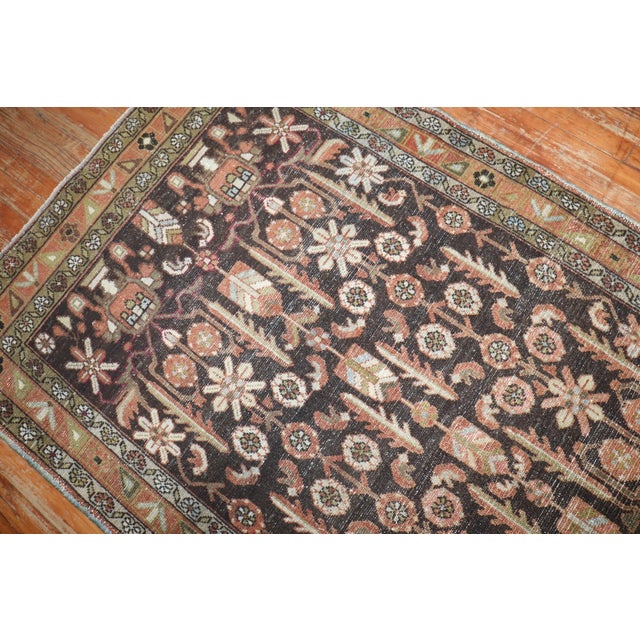 Early 20th Century Brown Antique Persian Malayer Wide Runner rug no.j3360 For Sale - Image 5 of 12