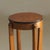 A Dutch Art Deco elegant accent table in oak and black laquered balls for feet. A very nice accent piece in interesting,...