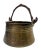 Early 1900s Antique Brass Cauldron With Handle For Sale - Image 4 of 8