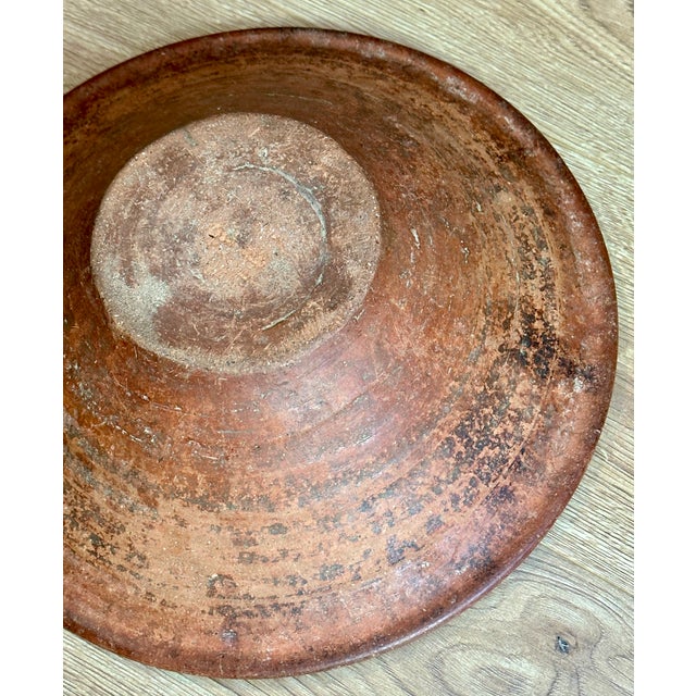 Terra Cotta 19th Century Ancient Swat Valley Yousafzai Tribal Terracotta Bowl For Sale - Image 8 of 11