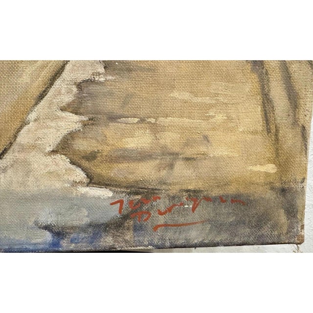 Jean Darignan, Fishing Boat, Oil Painting on Canvas For Sale - Image 9 of 13