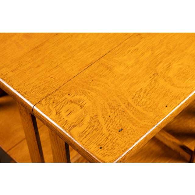 Early 20th Century Danner Revolving Tiger Oak Bookcase For Sale - Image 10 of 11