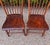 American Rustic Primitive Small Scale Mid 19th Century Bamboo-Turned Windsor Side Chairs With Single Board Seats, a Pair For Sale - Image 3 of 9