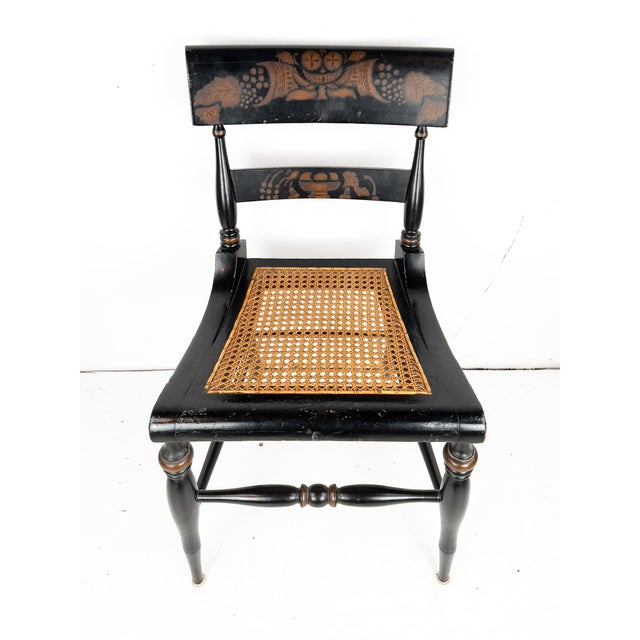 Late 19th Century Hitchcock Style Chair With Cane Seat For Sale - Image 13 of 15