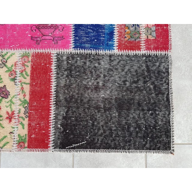 Black Mid 20th Century Long Turkish Runner Rug For Sale - Image 8 of 10