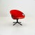 German suede lounge chair, a stunning example of mid-century modern design. Featuring a sleek black iron frame and a...