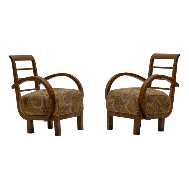 Vintage Easy Chairs, 1930s, Set of 2 For Sale