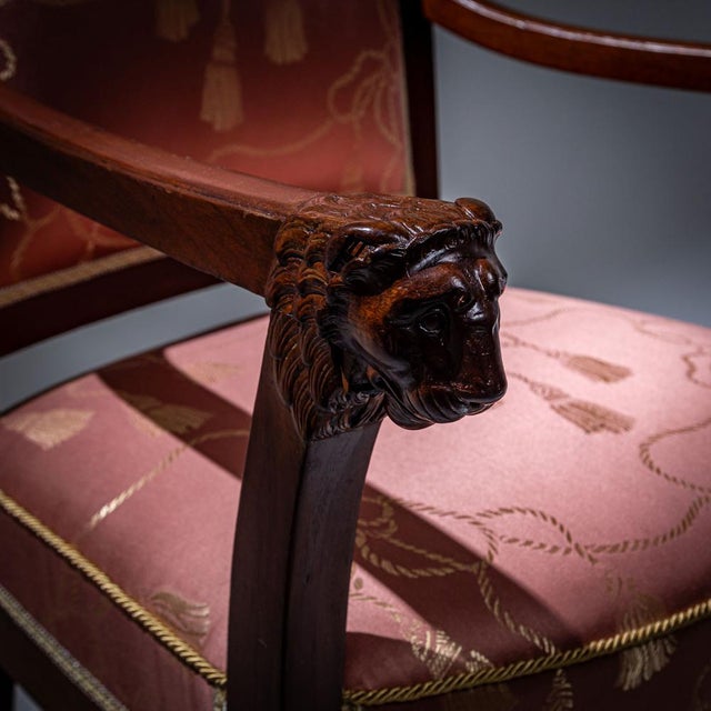 Empire Armchairs by Pierre-Benoît Marcion, France, 1810s, Set of 8 For Sale - Image 4 of 14