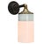 Vintage Industrial Sconce in White Porcelain and Opaline Glass For Sale - Image 4 of 7