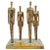 Metal Vintage Gold Couples Figural Brutalist Sculpture For Sale - Image 7 of 8
