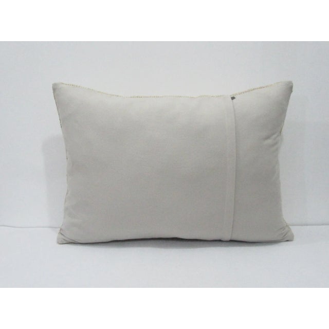 Traditional Ivory Faded Pillow Cover For Sale - Image 3 of 4