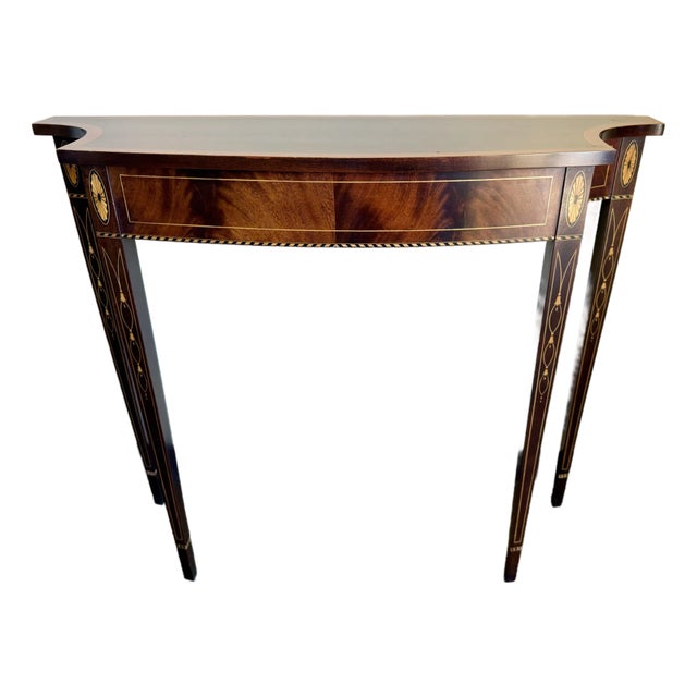 Stickley Mahogany Inlay Console Table For Sale