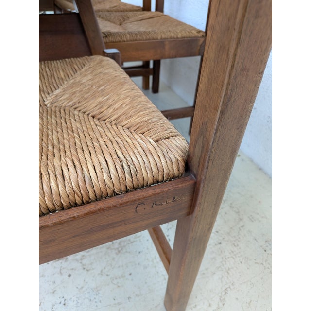 Walnut Torbecchia Dining Table and Chairs by Giovanni Michelucci for Poltronova, 1960s, Set of 6 For Sale - Image 9 of 11