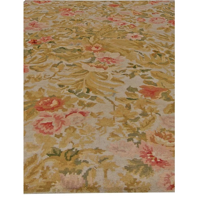 Contemporary Bessarabian Floral Handwoven Wool carpet by Doris Leslie Blau Size: 6'4" × 8'6" (193 × 259 cm) What draws...