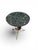 French Empire Style Side Table with Gilt Bronze Base and Green Marble Top, 1970s For Sale - Image 11 of 12