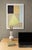 This contemporary piece makes use of both color pencil and acrylic gouache paint on paper. The background consists of...