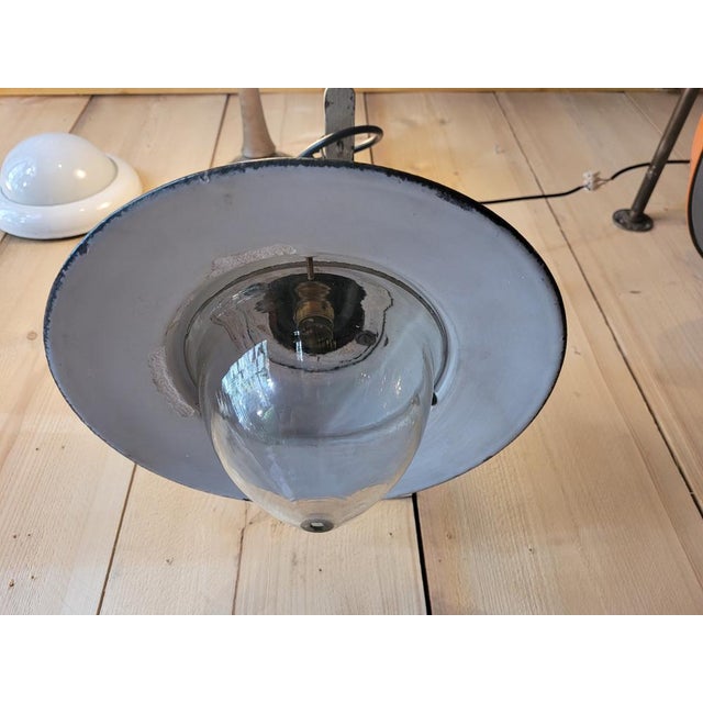 Industrial Ceiling Lamp, 1920s For Sale - Image 6 of 8