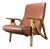 Gilda Brown Leather Armchair by Carlo Mollino for Zanotta, 1990s For Sale