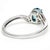 Simple and sweet, this 14-karat white gold blue zircon & diamond ring is a true classic. Featuring a center oval blue...