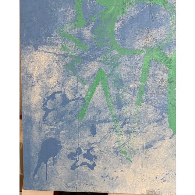 Leif Ritchey, Large Contemporary Abstract Painting Leif Ritchey American Modernist Moody Blues For Sale In Miami - Image 6 of 15