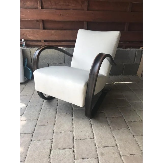 Wood Model H 269 Lounge Chair by Jindrich Halabala, 1930s For Sale - Image 7 of 7