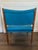 Newly redone, beautiful mid century modern chair with a walnut frame. Chair recently reupholstered in a stunning dark teal...