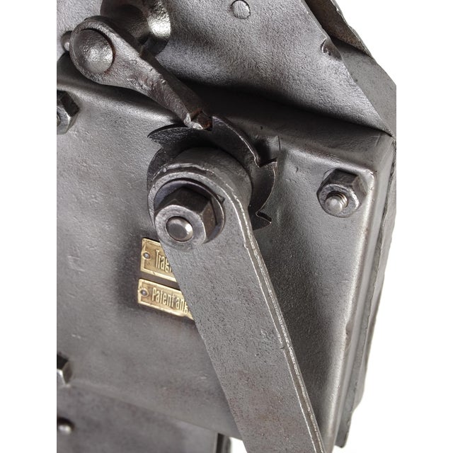 Gray Antique Decorative Industrial Iron Jack, Germany, 1920s For Sale - Image 8 of 18