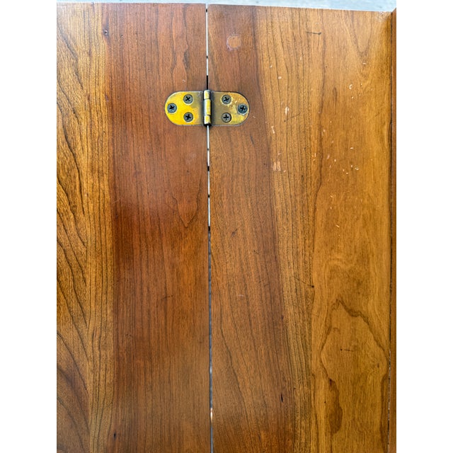 Chestnut Pennsylvania House Flip Top Vintage Desk For Sale - Image 8 of 14