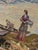 Vintage French By The Lake Jacquard Tapestry in the style of Aubusson, 1970s For Sale - Image 12 of 18