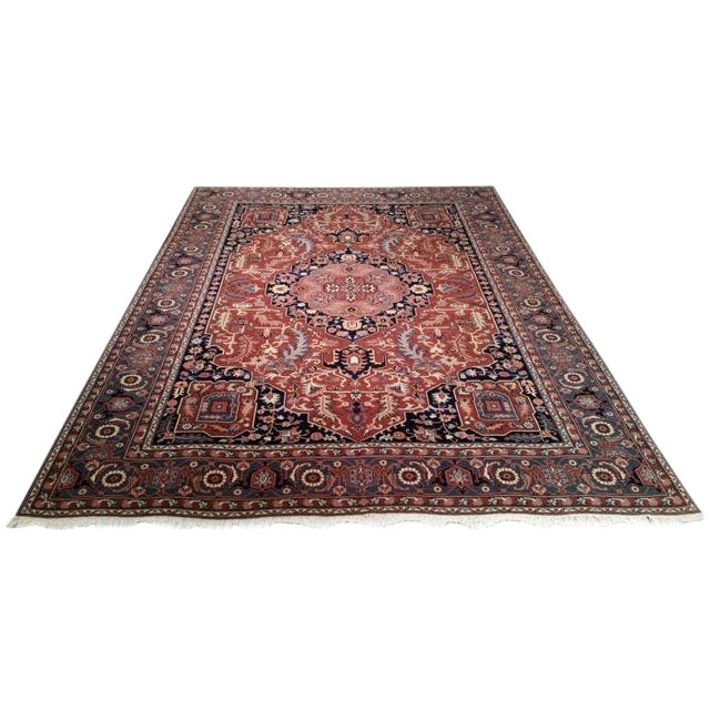 Traditional Hand Made Knotted Rug - 9x12 For Sale