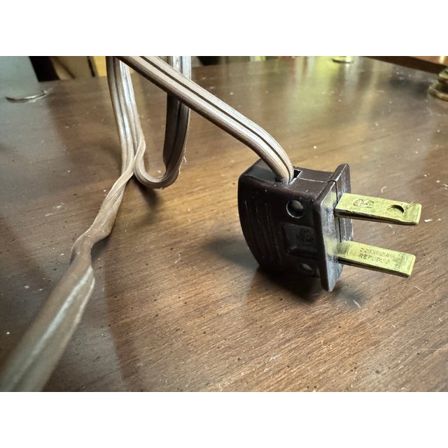 Vintage Styled After Stiffel Two Tier Table Reading Lamp For Sale - Image 12 of 16