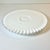 1950s Vintage Americana Farmhouse Boho Chic Fenton Silver Crest Milk Glass Ruffled Edge Low-Rise Cake Stand For Sale - Image 6 of 12