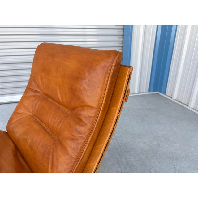 Wood 1960s Pair of Danish Modern "Siesta" Lounge Chairs Attributed to Westnofa For Sale - Image 7 of 12