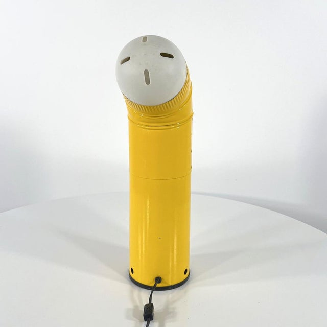 Yellow Pipeline Table Lamp, 1960s For Sale - Image 4 of 11