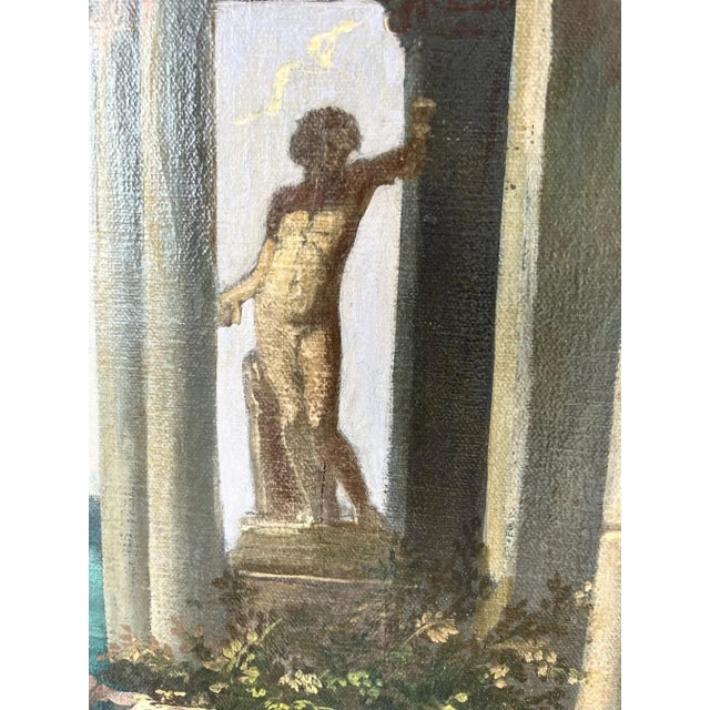 18th Century Architectural Capriccio of Roman Ancient Ruins With Figures. For Sale - Image 5 of 13