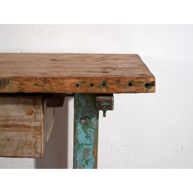 Vintage Worktable, 1920 For Sale - Image 8 of 12
