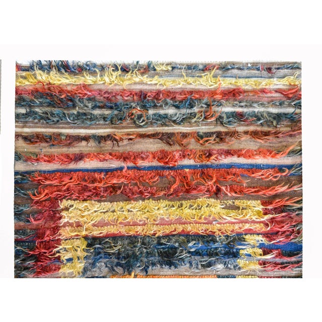 Textile Vintage Turkish Tulu Rug For Sale - Image 7 of 10