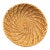 Vintage Handwoven Open-Coil Spiral Basket Bowl For Sale