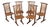 Set of 6 George Nakashima Style Conoid Dining Room Chairs For Sale