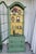 Gorgeous BRANDT petite Vitrine Cabinet, Curio Cabinet/ Display Cabinet. Green Boho Style. Features a classic bonnet/ Domed...