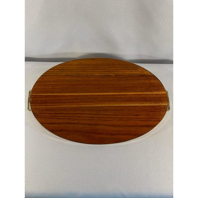 1950-60s Italian Oval Marquetry Gallery Serving Tray For Sale - Image 11 of 12