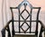 Chinoiserie Vintage Chinoiserie Black Carved Wood Arm Chairs With Caned Seat - A Pair For Sale - Image 3 of 4