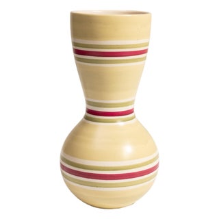 1960s Germany Ivory Ceramic Vase For Sale