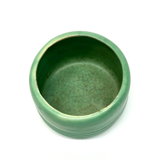Turquoise & Olive Artisanal Chunky Pottery Vessel Curation - Group of 6 For Sale - Image 15 of 16