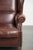 Vintage Wing Chair in Sheepskin Leather For Sale - Image 10 of 15