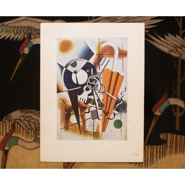 Pop Art 1948 After Fernand Léger "Composition With Umbrella and Keys", First Edition Offset Lithograph For Sale - Image 3 of 7