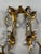 Mid 20th Century Mid 20th Century Italian Gilded Tole and Crystals Candle Sconce For Sale - Image 5 of 12