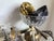 Early 20th Century Antique Gilt Brass Acanthus Leaf Rosette Medallion Threaded Architectural Mount Finial For Sale - Image 5 of 10